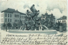 Fürth - Kunstbrunnen - Litho - Fürth