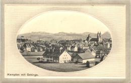 Kempten Mit Gebirge - Prägekarte - Kempten