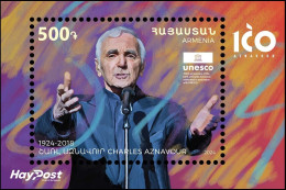 Armenia 2024 "100th Anniversary Of Charles Aznavour" SS Quality:100% - Arménie
