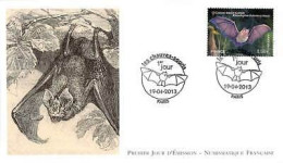 FDC LNF - Les Chauves-souris, Grand Rhinolophe, Oblit 19/4/13 Paris - 2010-2019