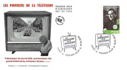 FDC - Les Pionniers De La Télévision, Léon Zitrone - Oblit Paris 18/10/2013 - 2010-2019