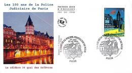 FDC - 100 Ans De Police Judiciaire De Paris, Oblit 13/9/2013 Paris - 2010-2019