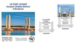 FDC - Pont Levant Jacques Chaban-Delmas, Oblit 16/3/13 Bordeaux - 2010-2019
