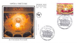 FDC Soie - Opéra-théâtre De Clermont-Ferrand, Oblit 4/4/14 - 2010-2019