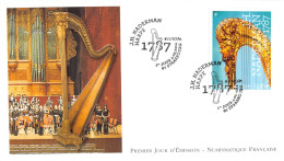 FDC LNF - Europa 2014, La Harpe Naderman, Oblit 4/5/14 Strasbourg - 2010-2019