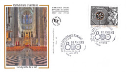 FDC Soie - 800 Ans Cathédrale Amiens. 24/7/2020 Amiens - 2020-…