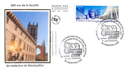 FDC Soie - 800 Ans Faculté De Médecine Montpellier - 13/6/2020 - 2020-…