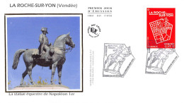 FDC Soie - Statue équestre Napoléon 1er - 4/9/2020 La Roche-sur-Yon - 2020-…