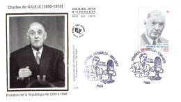 FDC Soie - Charles De Gaulle (1890 - 1970) - 5/11/2020 Paris - 2020-…