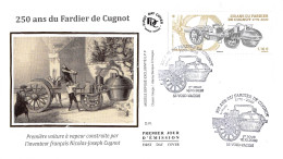 FDC Soie - 250 Ans Du Fardier De Cugnot - 16/10/2020 Void-Vacon - 2020-…