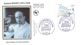 FDC Soie - Gustave Roussy (1874 - 1948) - 1/10/2021 Villejuif - 2020-…