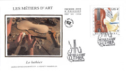 FDC Soie - Métiers D'art. Le Luthier - 11/2/2022 Mirecourt - 2020-…