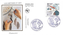 FDC Soie - Métiers D'art. Plumassier - 24/9/2021 Paris - 2020-…