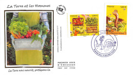 FDC Soie - La Terre Et Les Hommes (2 Env) - 17/9/2021 Paris - 2020-…