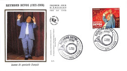 FDC Soie - Raymond Devos - 3/11/2022 Paris - 2020-…