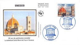 FDC Soie - UNESCO - 9/9/2022 Paris - 2020-…
