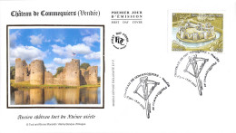 FDC Soie - Château De Commequiers (Vendée) - 15/7/2022 - 2020-…