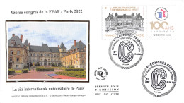 FDC Soie - 95ème Congrès De La FFAP - 23/6/2022 Paris - 2020-…