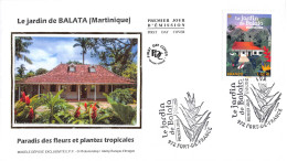FDC Soie - Le Jardin De Balata (Martinique) - 27/5/2022 Fort De France - 2020-…