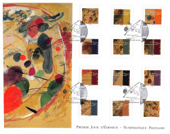 FDC GF LNF - Carnet Adhésif - Tableau Dans Le Cercle, Vassily Kandinsky (BC1968) - Oblit 26/3/2021 Paris - 2020-…