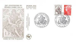 FDC - 150e Anniv 1er Timbre Fiscal Mobile Cabasson, Oblit 6/11/10 Paris - 2010-2019