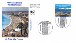 FDC - Rattachement De Nice à La France - Oblit 11/6/2010 Nice - 2010-2019