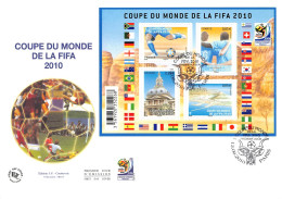 FDC GF - Bloc Coupe Du Monde De Football 2010 - Oblit 13/6/2010 Paris - 2010-2019