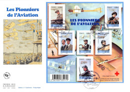 FDC GF JF - Bloc Pionniers Aviation - Oblit Paris 15/10/2010 - 2010-2019