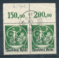 Deutsches Reich 137 I Und II Gestempelt Im Waagerechten Paar Vom Oberrand (Mi. 1020,-)  Bitte Lesen - Usati