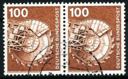 BRD DS INDUSTRIE U. TECHNIK Nr 854 Gestempelt WAAGR PAAR X6681FA - Used Stamps