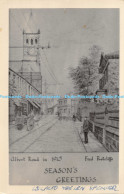 R171592 Albert Road In 1915. Seasons Greetings. Fred Ratcliffe - Monde