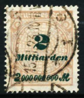 D-REICH INFLA Nr 326A Gestempelt X6B69A2 - Used Stamps