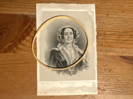Litho J Van Loo Madame Marie Van Den Byvanghe Epouse François De Maeyere *1795+1860 Gand - Décès