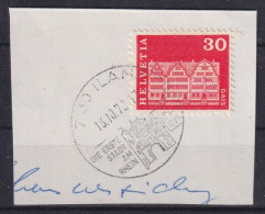 Werbedatumstempel K197a  "Ilanz - Die Erste Stadt Am Rhein"        1972 - Postmark Collection