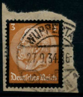 3. REICH 1934 Nr 548 Gestempelt Briefstück Zentrisch X8645FA - Gebraucht