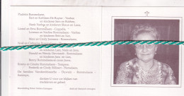 Maria (Alida) Vandendriessche-Rommelaere, Eernegem 1923, Brugge 2006. Foto - Overlijden