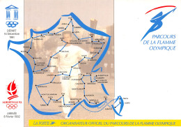 73-ALBERTVILLE PARCOURS DE LA FLAMME OLYMPIQUE-N°2815-B/0307 - Albertville