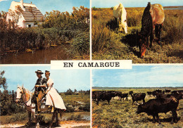 13-CAMARGUE FOLKLORE COUPLE A CHEVAL-N°2816-A/0061 - Sonstige & Ohne Zuordnung