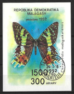 MALAGASY......" 1984."..BUTTERFLY.....CHRYSIRRIDIA MADAGASKARIENSIS......SGMS526.....MINI SHEET......VFU.. - Papillons