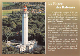 17-ILE DE RE LE PHARE DES BALEINES-N°2816-D/0363 - Ile De Ré