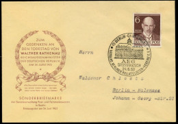 BERLIN 1952 Nr 93 BRIEF FDC X6E2CFA - Briefe U. Dokumente