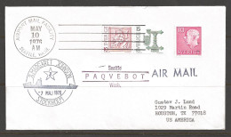 1976 Paquebot Cover, Sweden Stamps Used In Seattle, Washington - Lettres & Documents
