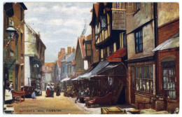 COVENTRY : BUTCHERS ROW (TUCK'S OILETTE) / LONDON, BROCKLEY, SPRULES ROAD (PART) - Tuck, Raphael