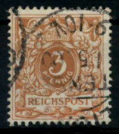 D-REICH KRONE ADLER Nr 45c Gestempelt Gepr. X727076 - Used Stamps