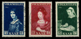 SAARLAND 1956 Nr 376-378 Zentrisch Gestempelt X79C47A - Used Stamps