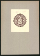 Exlibris Jose I. De Arrillaga, Wappen Mit Ritterhelm Und Schild  - Bookplates