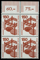 BERLIN DS UNFALLV Nr 411 Postfrisch VIERERBLOCK ORA X818EEA - Unused Stamps