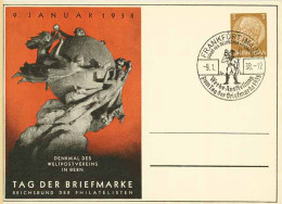 UPU 1938 DR WW2 Seltene Privat-Ganzsache M.SST Tag Der Briefmarke  (0325 - Other & Unclassified