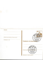 Berlin Ganzsache 30/30 Antwortkarte P 111 Mit Stempel 9-10-1980 (0248 - Other & Unclassified