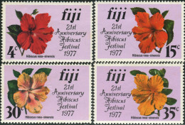 Fiji 1977 SG541-544 Hibiscus Set MNH - Fidji (1970-...)